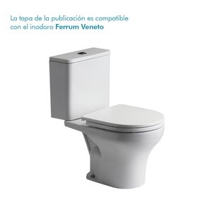 Tapa Asiento para Inodoro Ferrum Varese y Veneto en HDF Herraje Metal