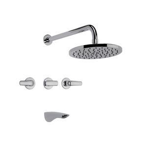 Griferia De Baño Ducha Con Transferencia Fv Epuyen Cromo