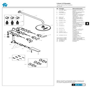Griferia De Baño Ducha Con Transferencia Fv Epuyen Cromo