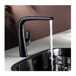 Fv Griferia Mesada Para Cocina Monocomando Aromo Negro